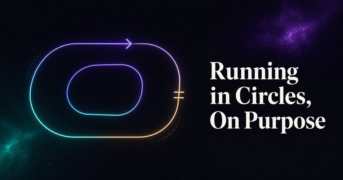 Running in Circles, On Purpose — cover